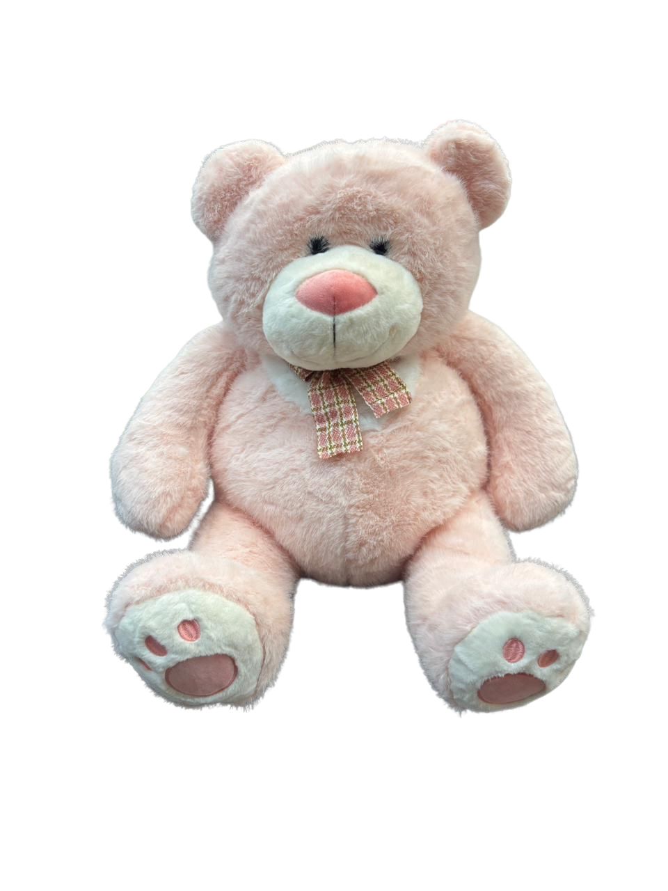 2463620 Teddy Stuffed with bow L. Peach - Image 1