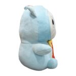 Cat with Fish pattern plush L.Blue 23cm - Image 3