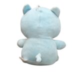 Cat with Fish pattern plush L.Blue 23cm - Image 4