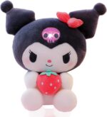 Hello Kitty Kuromi plushie with Strawberry 28 cm