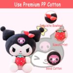 Hello Kitty Kuromi plushie with Strawberry 28 cm - Image 3