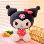 Hello Kitty Kuromi plushie with Strawberry 28 cm - Image 4