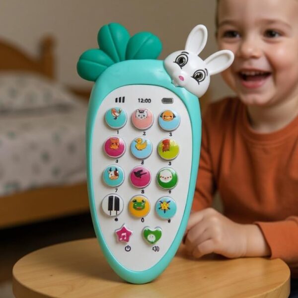 Rabbit Mobile Phone for Kids Cordless Musical Toy