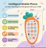 Rabbit Mobile Phone for Kids Cordless Musical Toy - Image 6