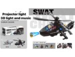 Combat Fighter Projections Swat Aircraft Helicopter Chopper Vehicle Toy Light, Music - Image 4