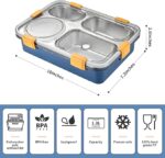 Gibo Stainless Steel 4 component Lunch Box - Image 3