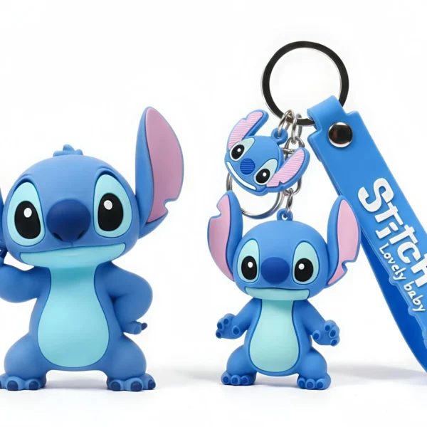 Stitch 3D Rubber Cartoon Key chain