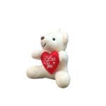 Cute Teddy Keychain with Heart - Image 4