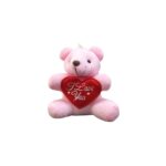 Cute Teddy Keychain with Heart - Image 7