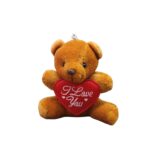 Cute Teddy Keychain with Heart - Image 11