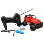 Off Road Vehicle Speed Car RC Jeep With Smoke Effect - Red - Image 3