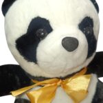 Sitting Panda with Golden Bow - 25 CM - Image 4