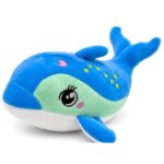Cute Blue Whale Plush Toy with Star Pattern - Image 2