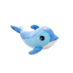 Cute Blue Whale Plush Toy with Star Pattern - Image 3