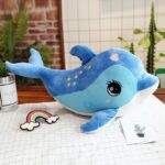 Cute Blue Whale Plush Toy with Star Pattern - Image 4