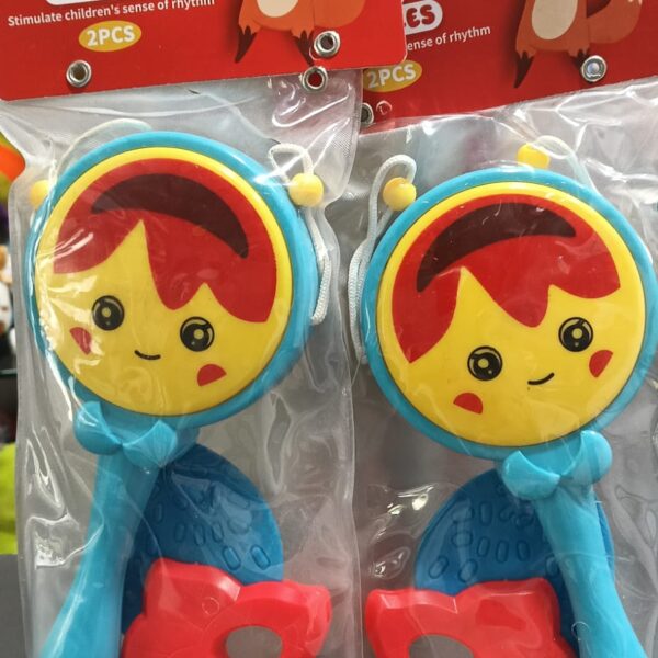 Tim Tim Rattles with Teether - 2pcs