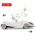 Mercedes-Benz Classic 500K Diecast Metal Vintage Retro Pull Back Toy Car Gift for Kids -White - Image 2